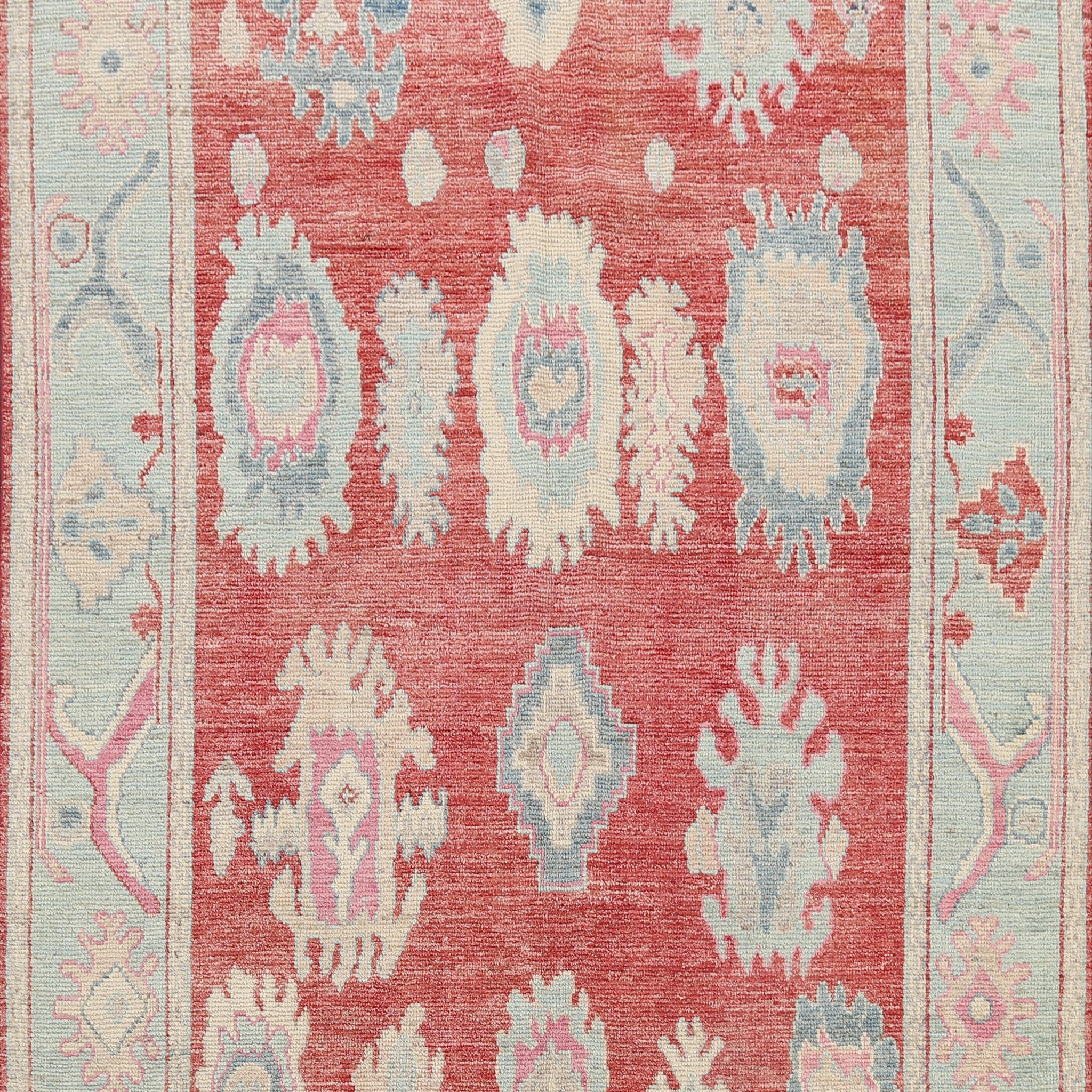 Geometric Authentic Oushak Turkish Oriental Area Rug 6x9