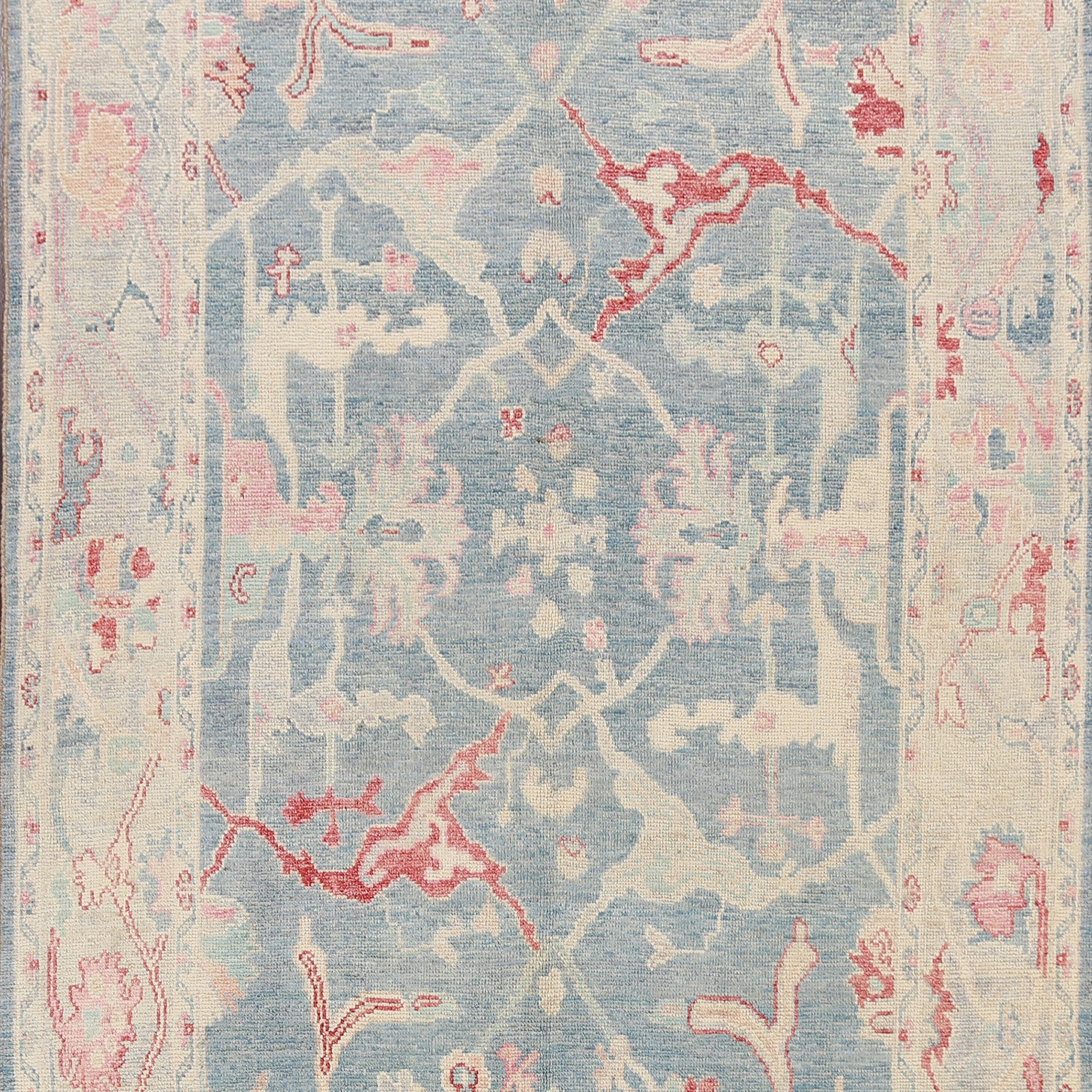 Floral Authentic Oushak Turkish Oriental Area Rug 6x9