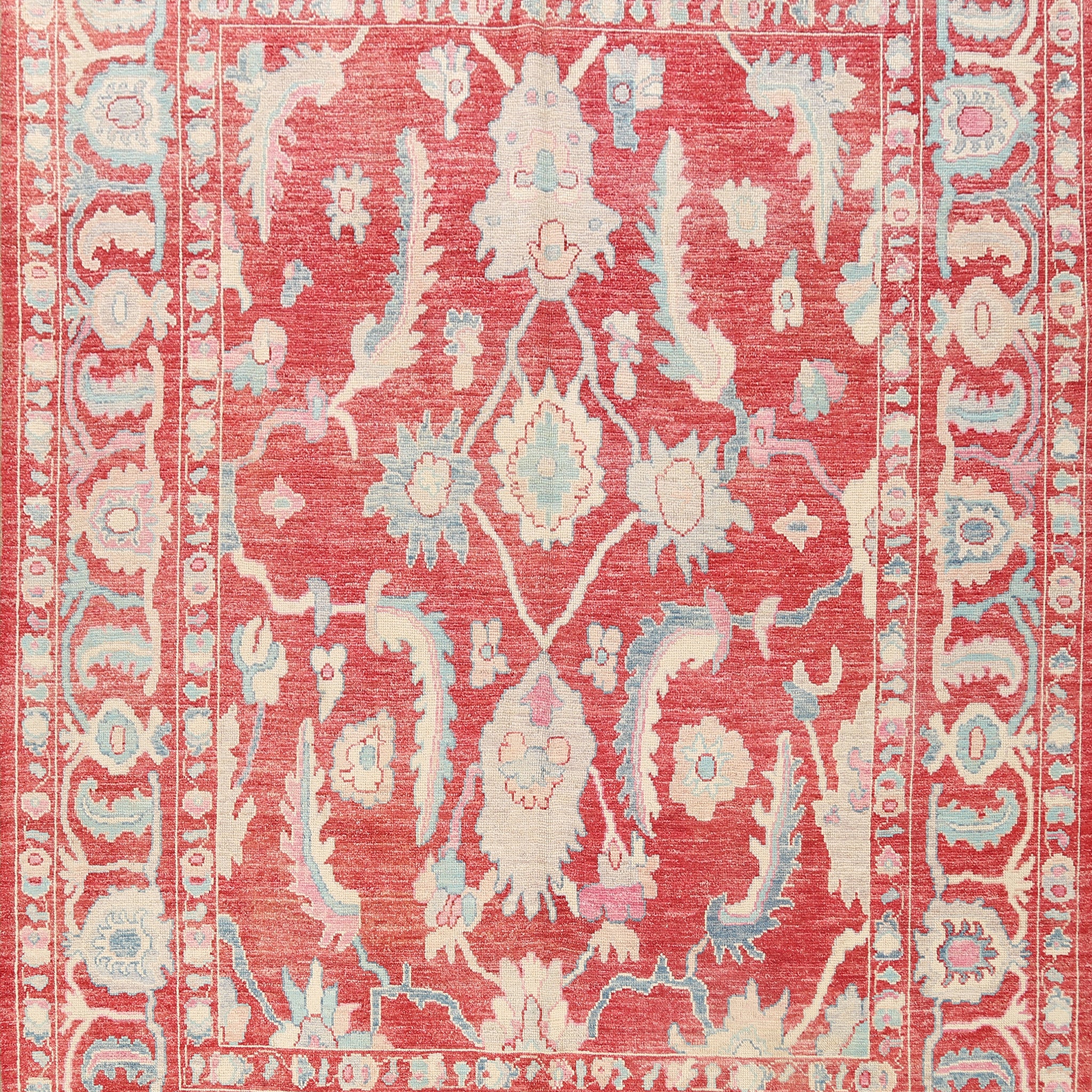 Floral Handmade Oushak Turkish Area Rug 8x10