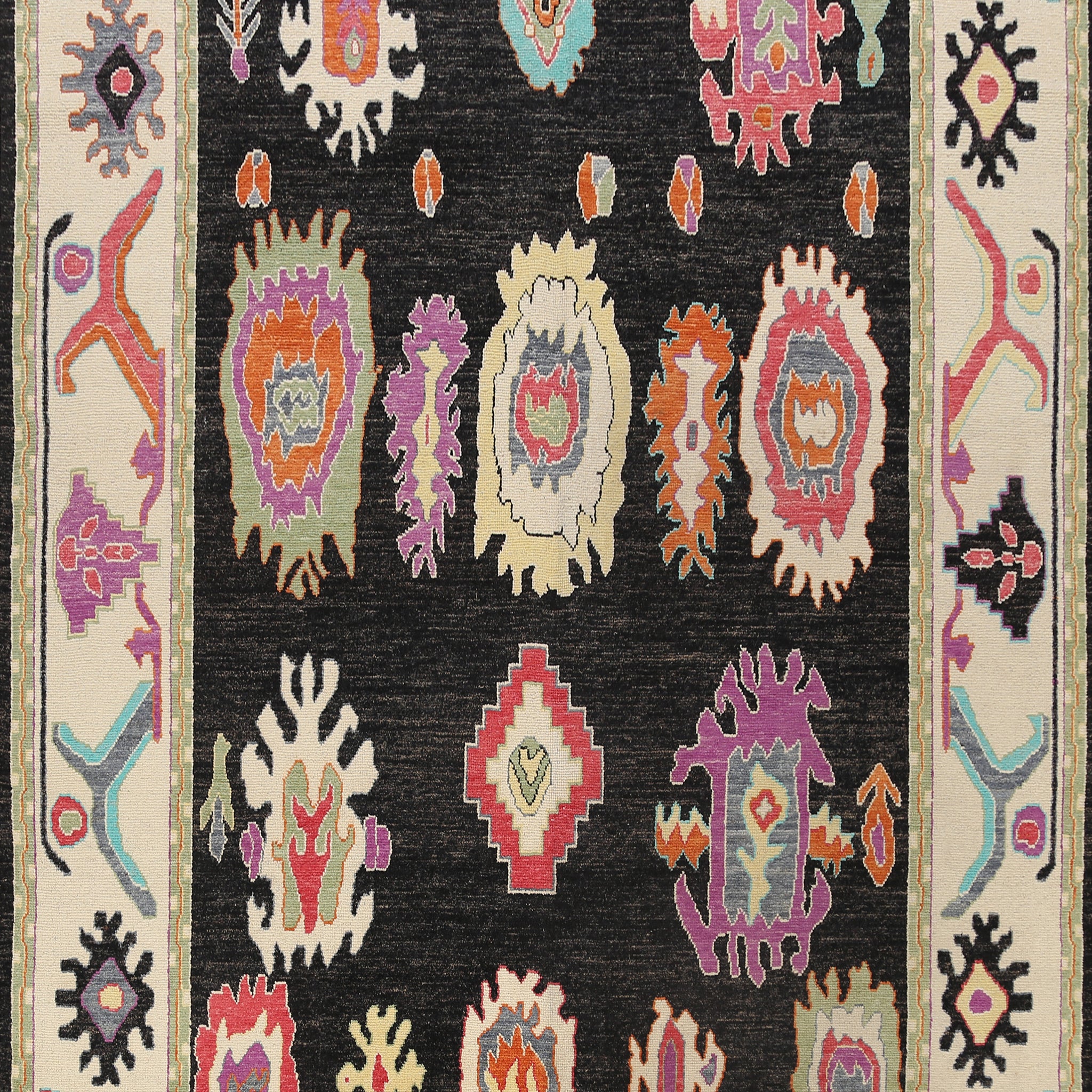 Geometric Oushak Oriental Area Rug 9x12