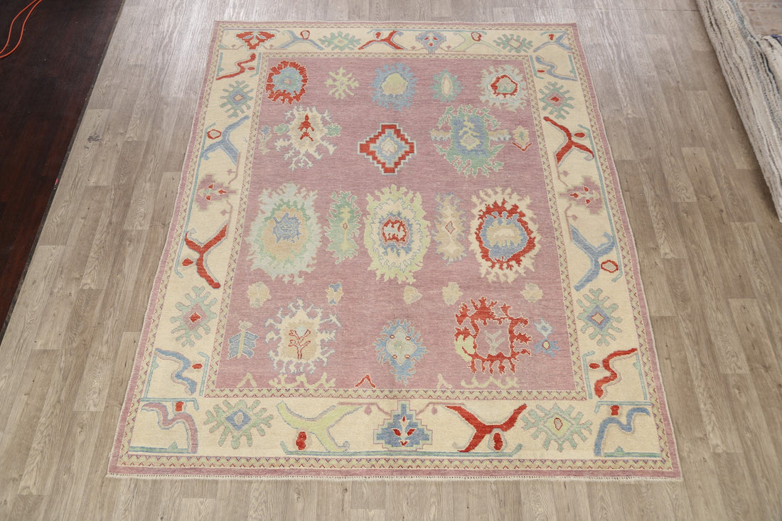 Geometric Oushak Oriental Area Rug 8x10