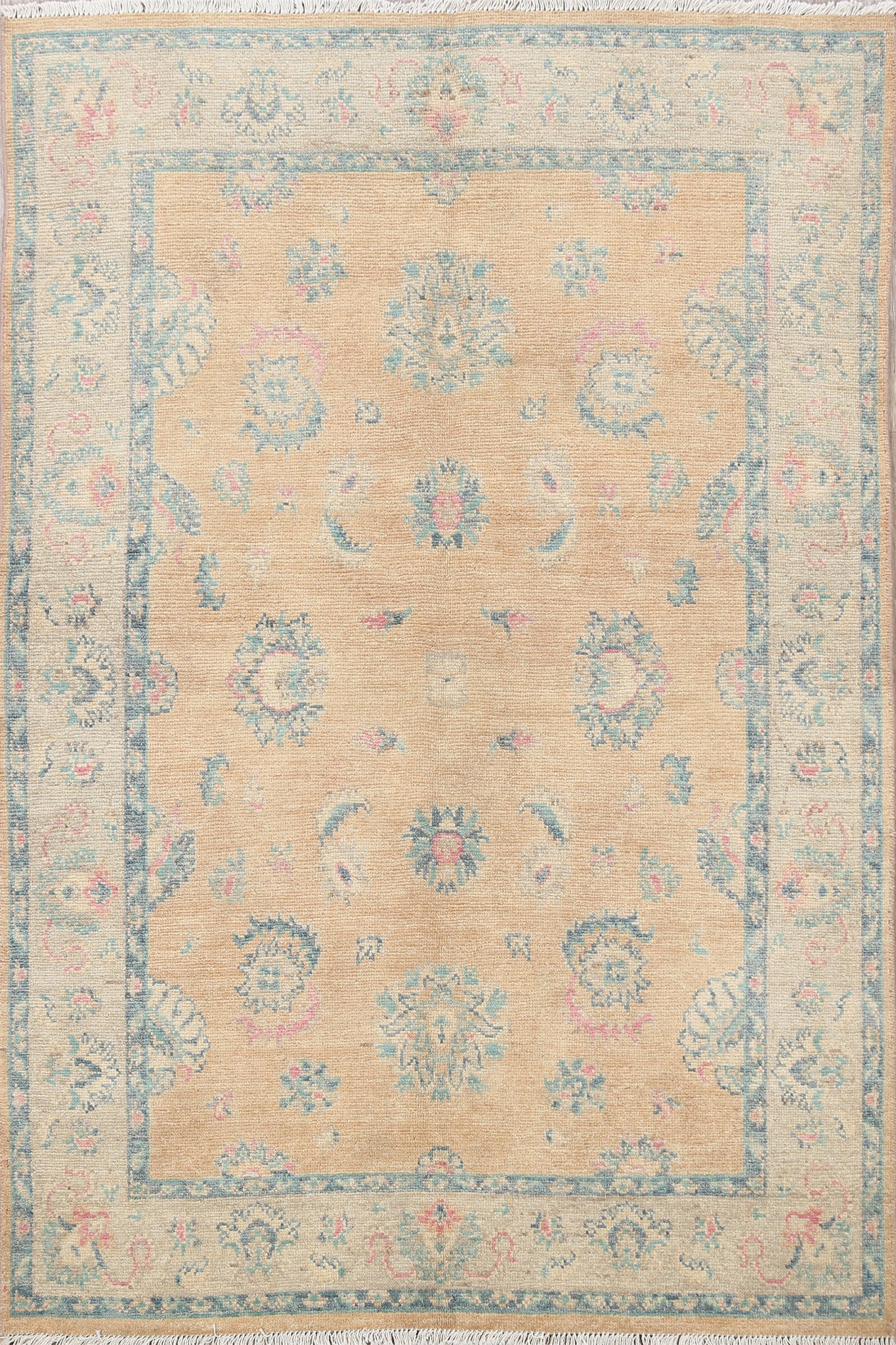Floral Oushak Oriental Area Rug 5x6