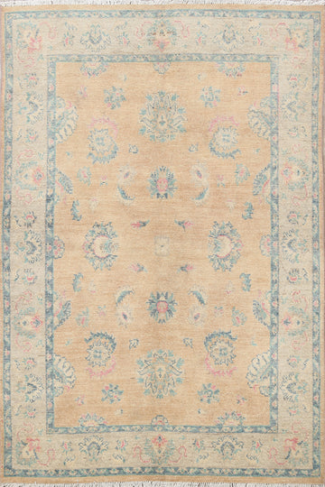 Floral Oushak Oriental Area Rug 5x6
