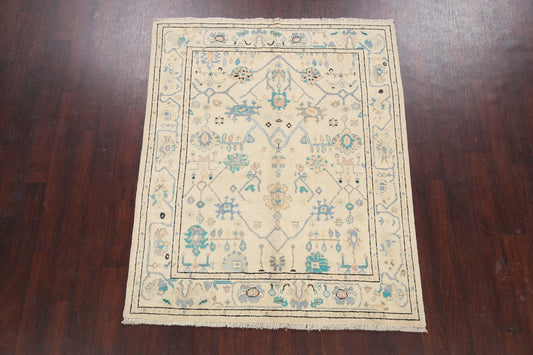 Floral Oushak Oriental Area Rug 5x6