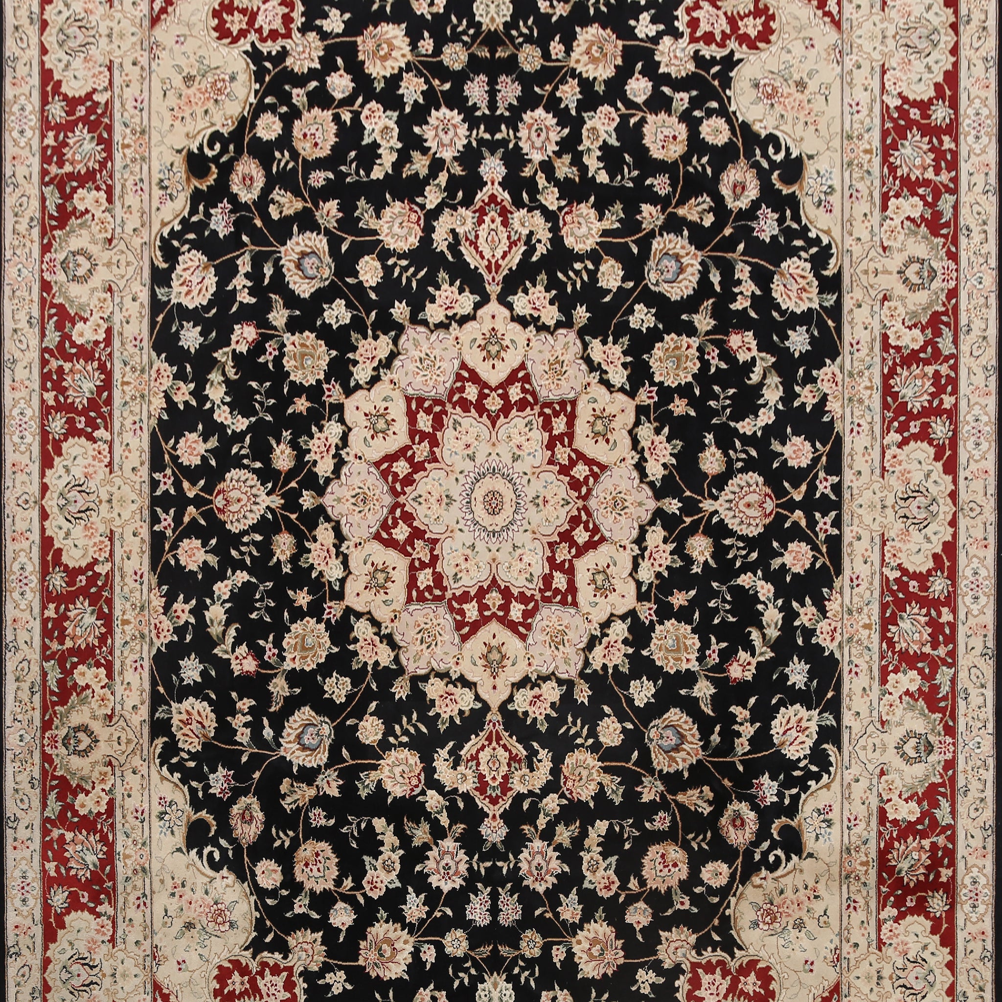 Floral Tabriz Oriental Area Rug 9x12