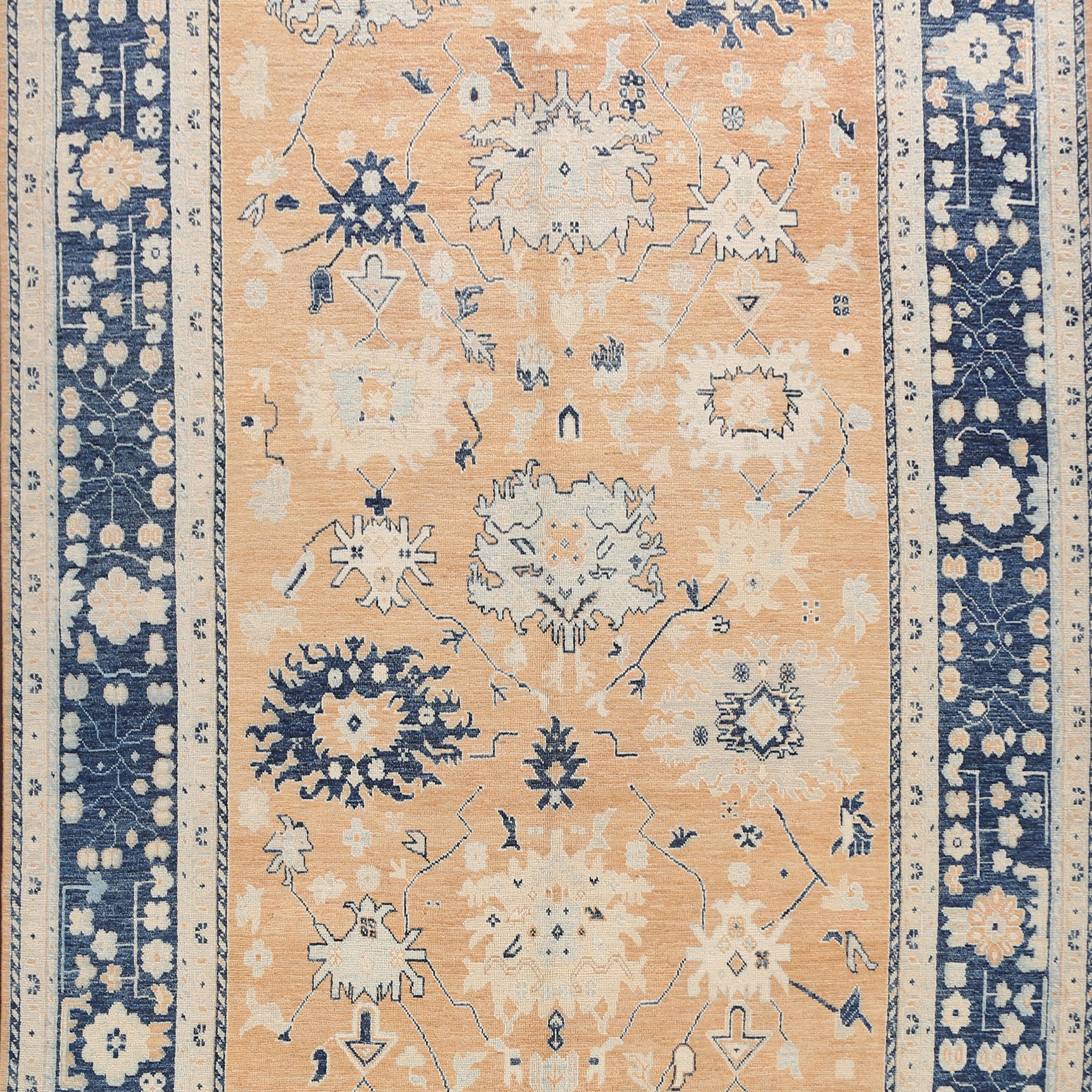 Floral Authentic Oushak Turkish Oriental Area Rug 9x12