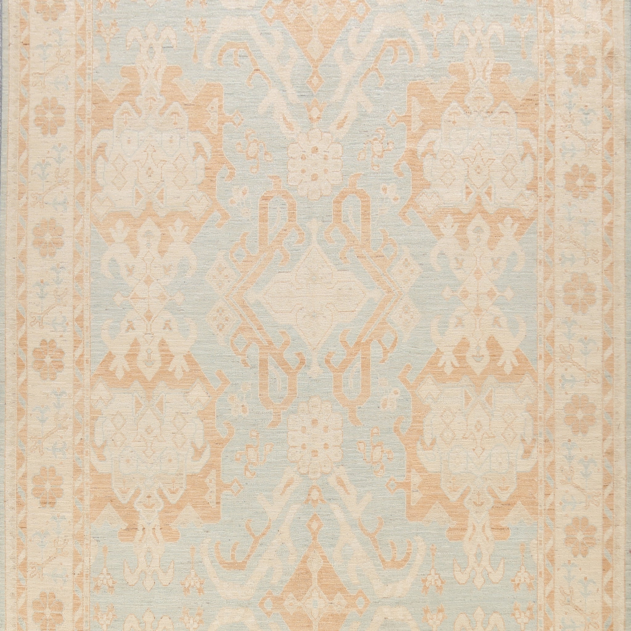 Geometric Authentic Oushak Turkish Oriental Area Rug 9x12