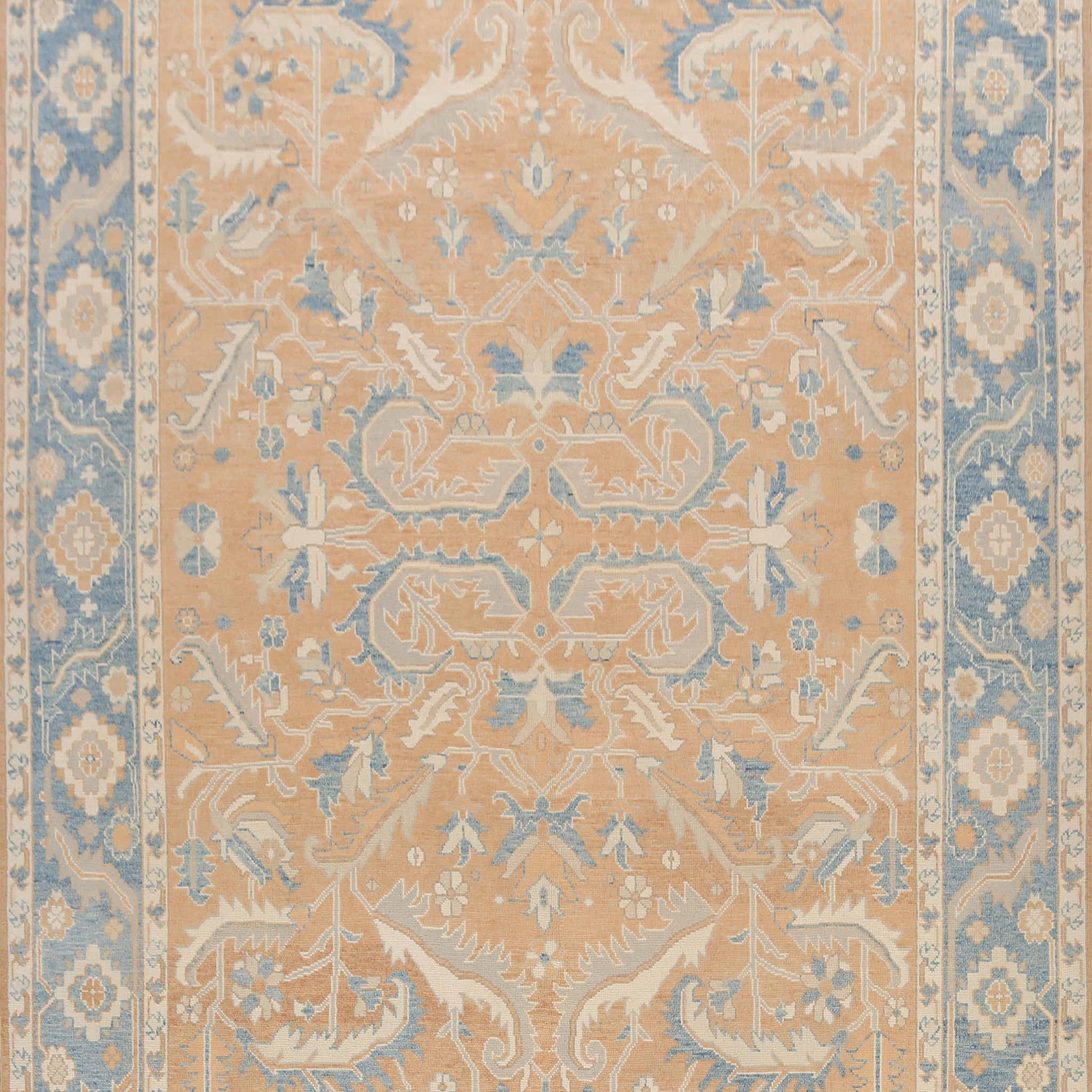 Geometric Authentic Oushak Turkish Oriental Area Rug 8x11