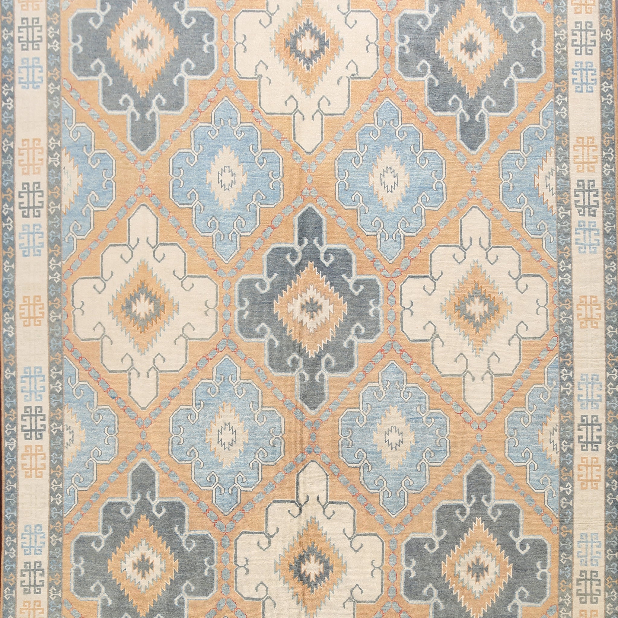 Geometric Khotan Oriental Area Rug 8x10