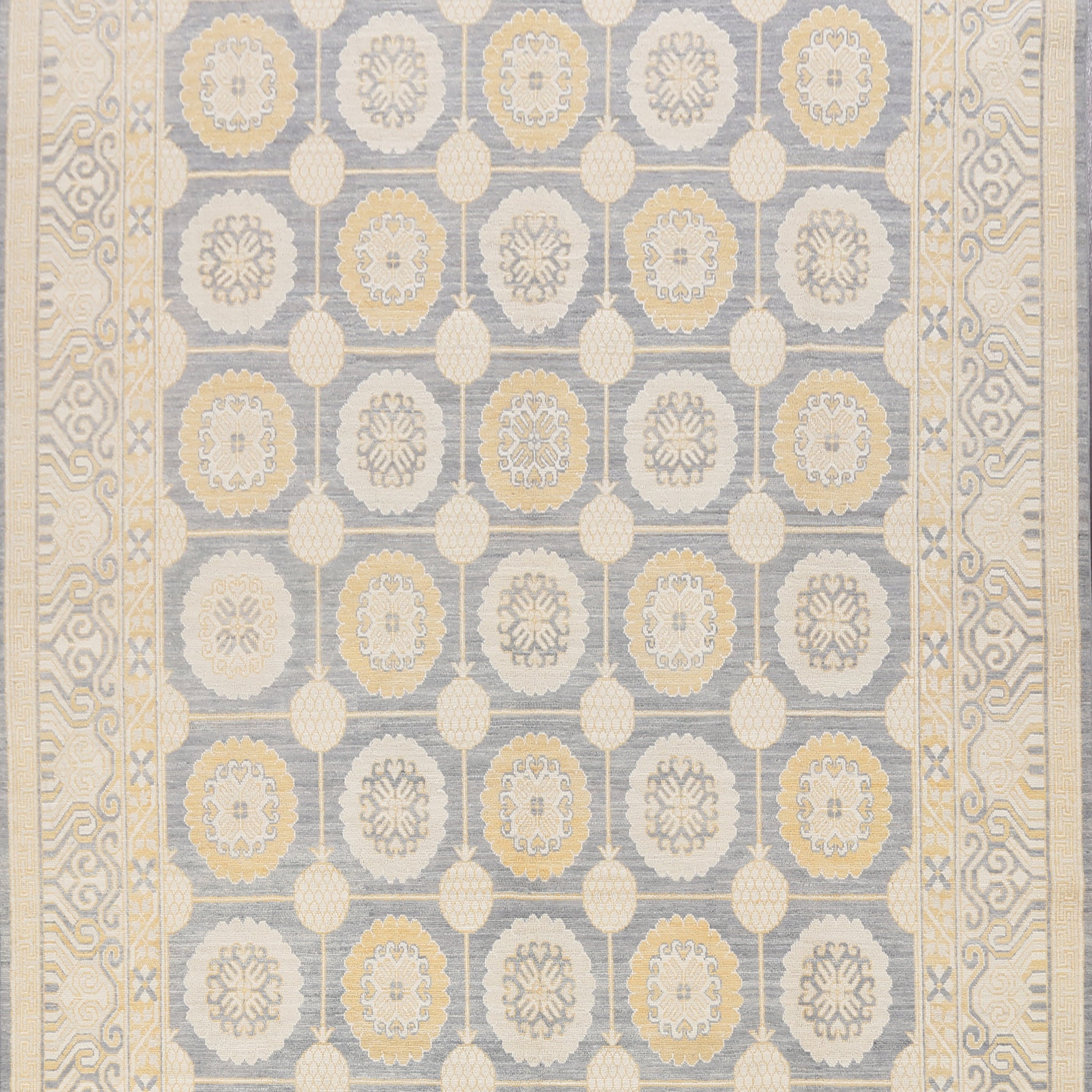 Geometric Khotan Oriental Area Rug 9x12