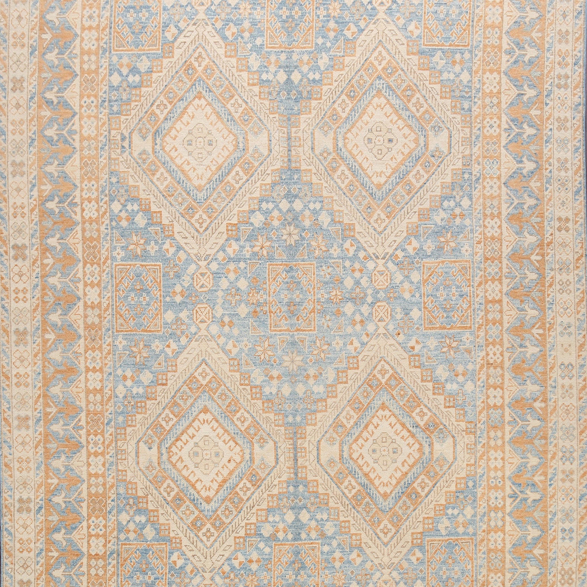 Geometric Khotan Oriental Area Rug 8x10