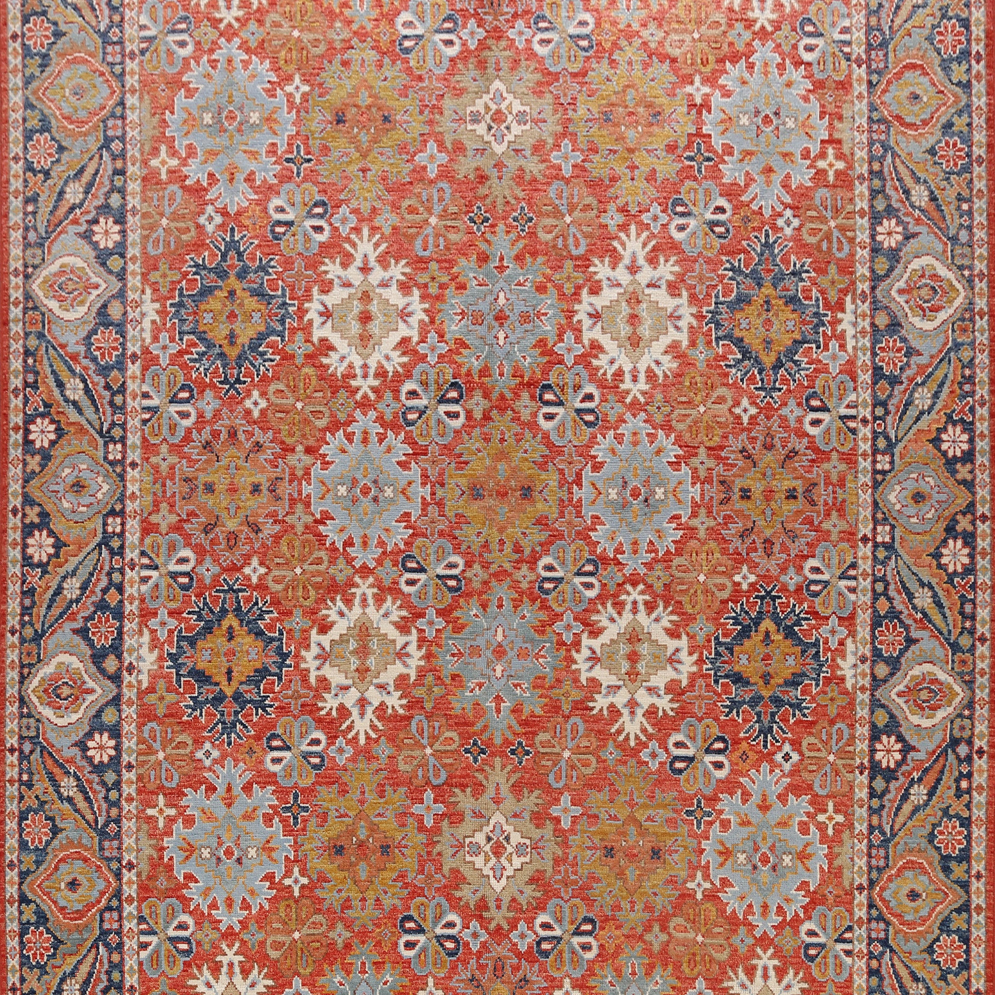 Geometric Khotan Oriental Area Rug 8x11