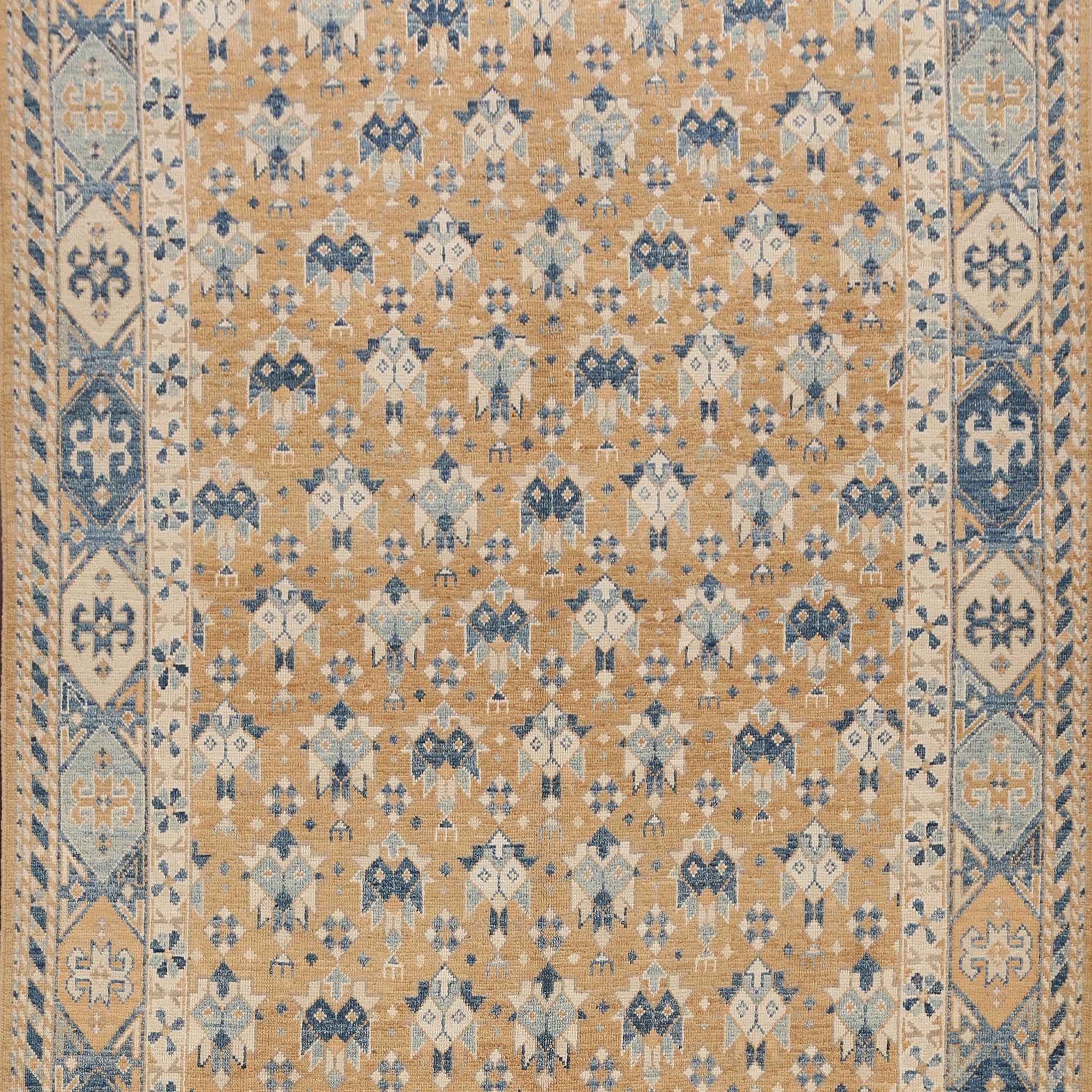 Geometric Khotan Oriental Area Rug 8x10