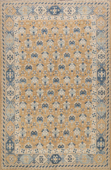 Geometric Khotan Oriental Area Rug 8x10