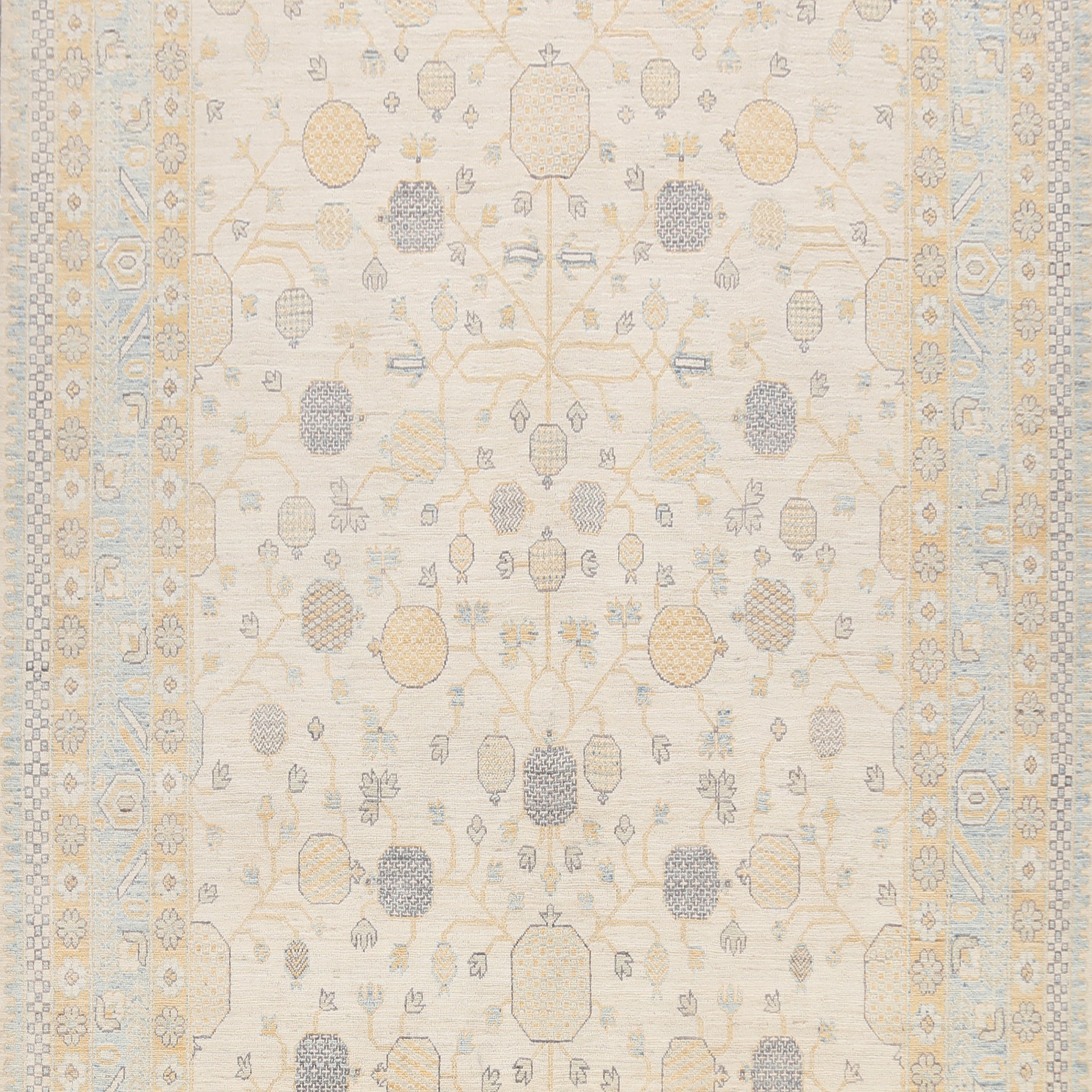 Geometric Khotan Oriental Area Rug 9x12