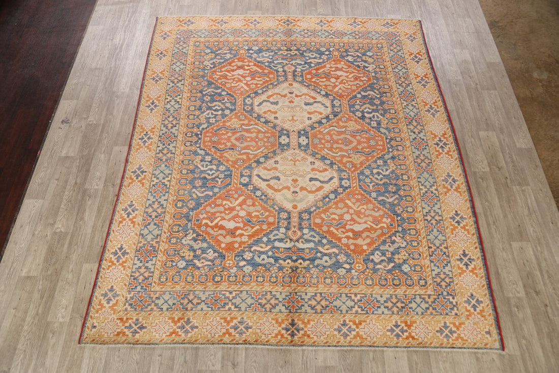 100% Vegetable Dye Khotan Oriental Area Rug 8x10