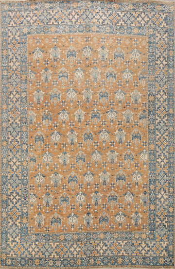 100% Vegetable Dye Khotan Oriental Area Rug 8x10