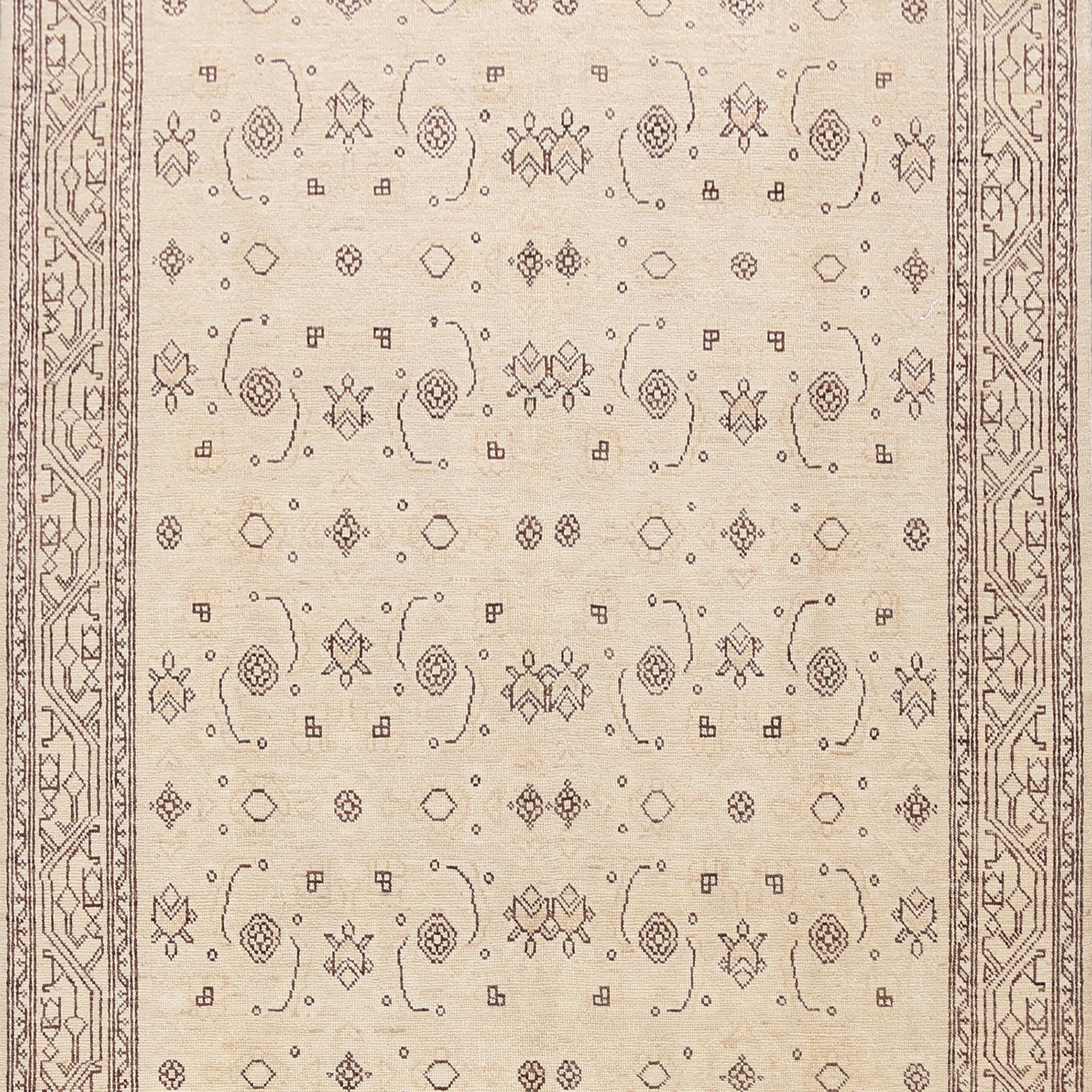 100% Vegetable Dye Khotan Oriental Area Rug 7x10