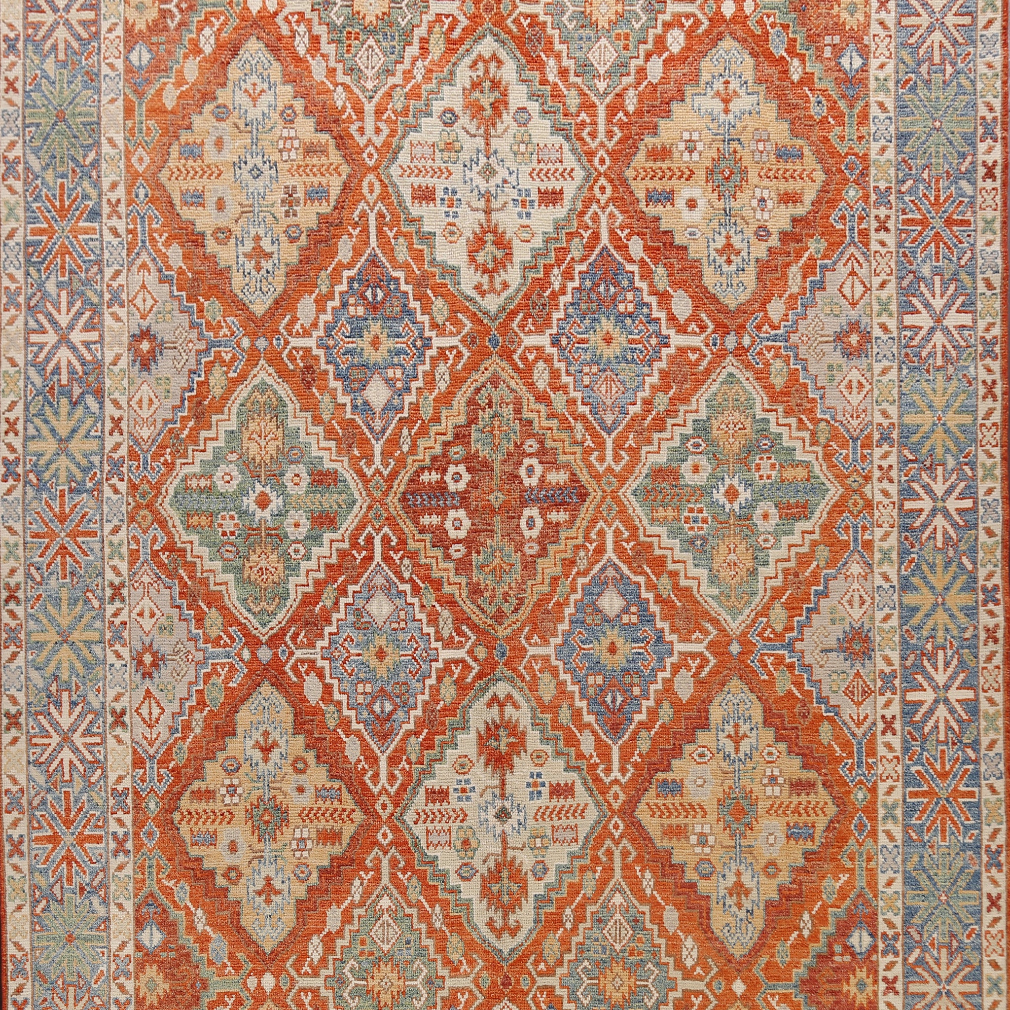 100% Vegetable Dye Khotan Oriental Area Rug 9x11