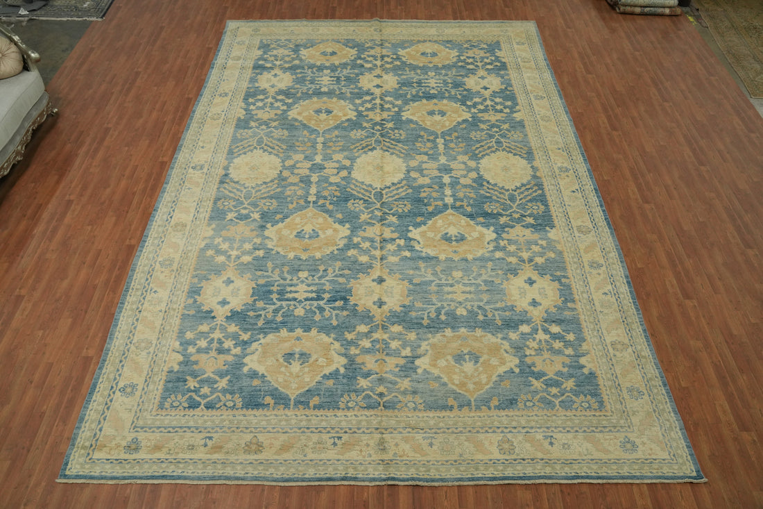 100% Vegetable Dye Khotan Oriental Large Rug 12x18