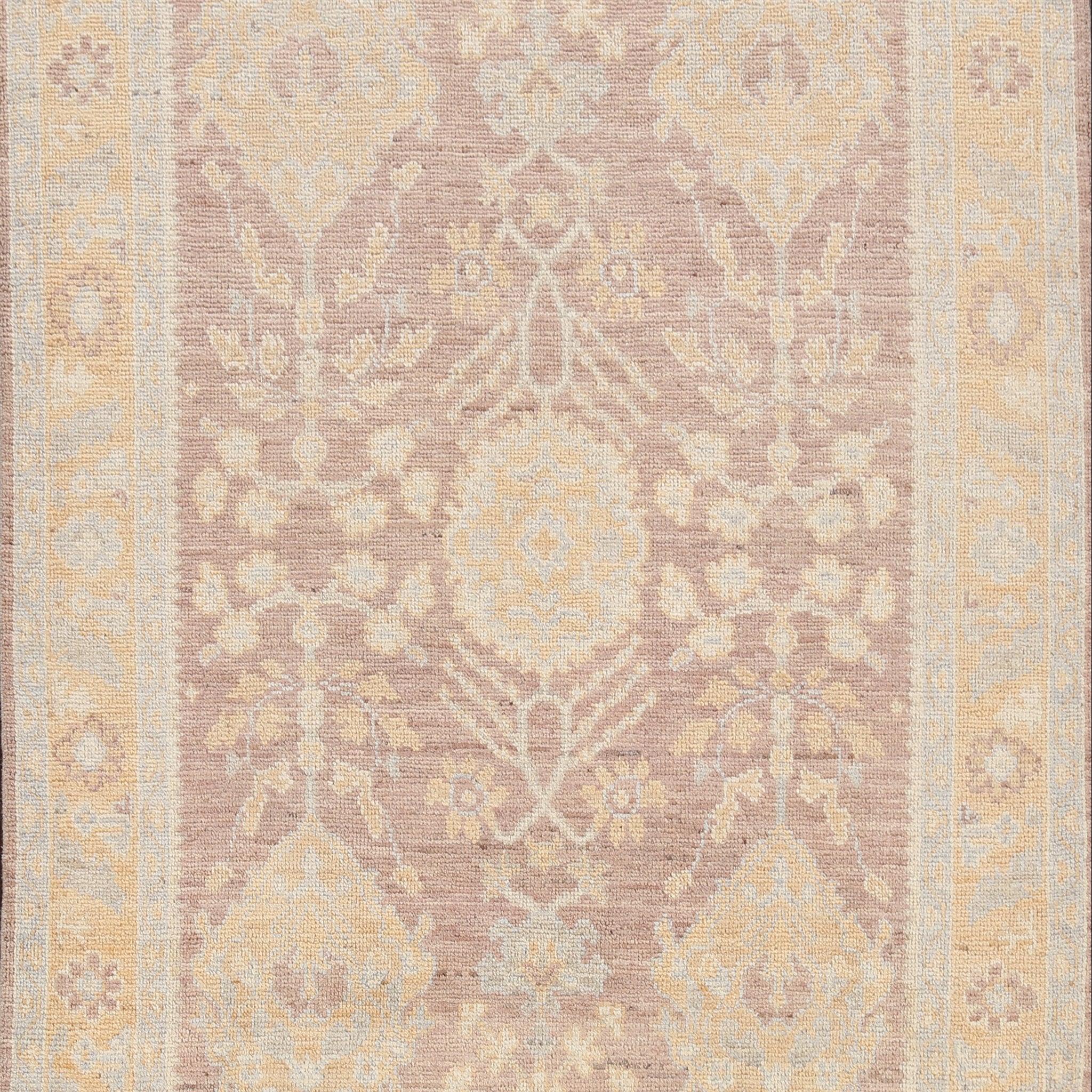 100% Vegetable Dye Authentic Oushak Oriental Area Rug 5x7