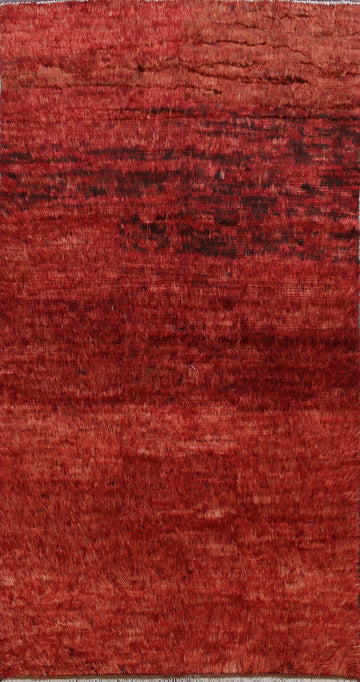 Red Moroccan Oriental Area Rug 6x10