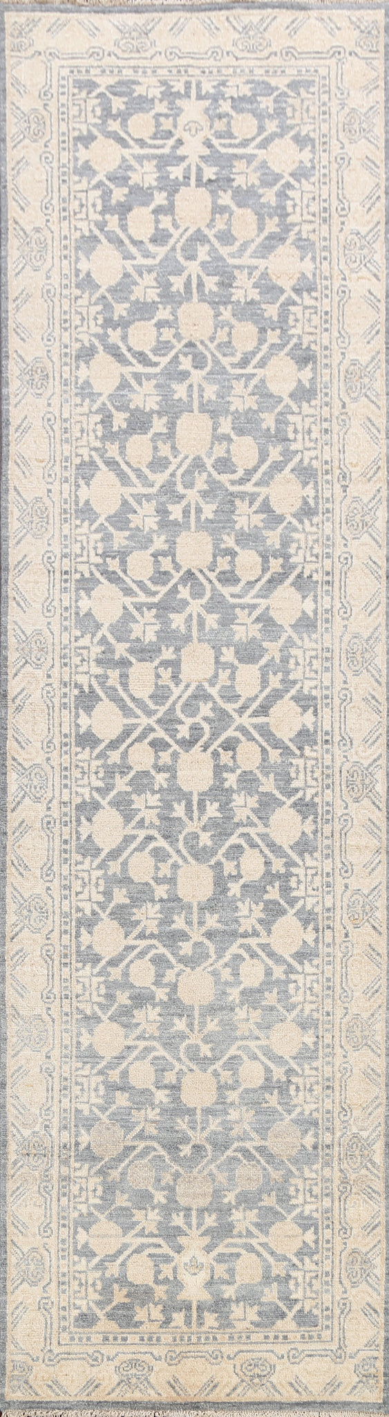 100% Vegetable Dye Oushak Oriental Runner Rug 3x9