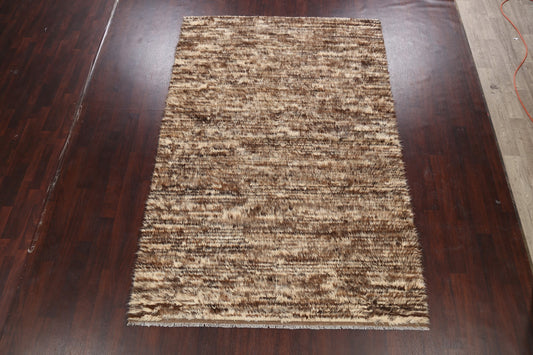 Brown Moroccan Oriental Area Rug 7x10