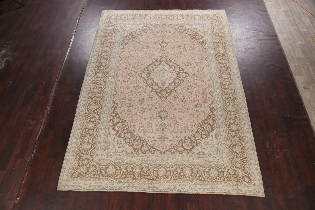 Floral Kashan Persian Area Rug 8x11