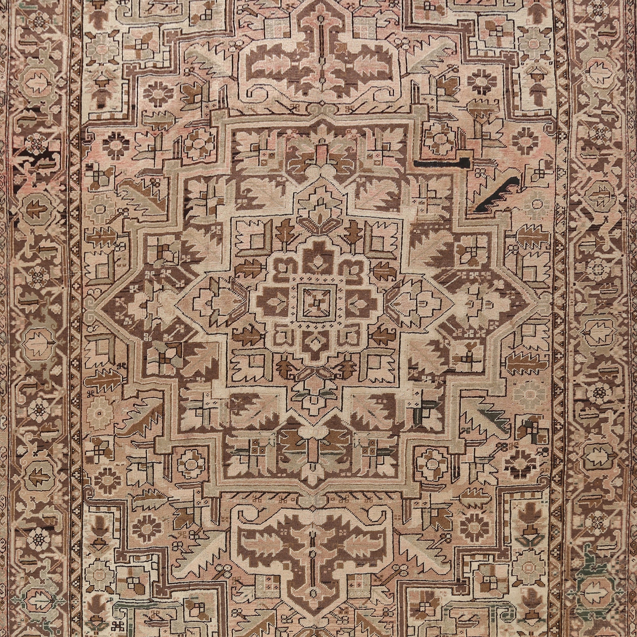 Antique Geometric Heriz Persian Area Rug 10x12