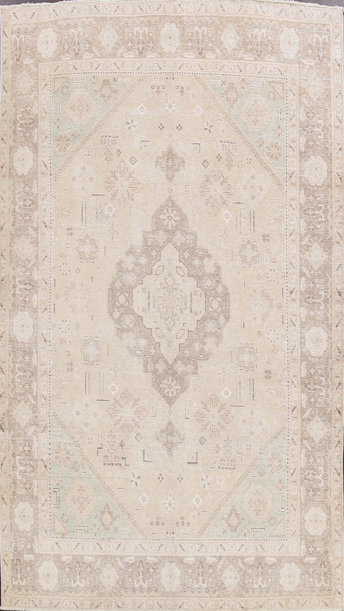 Geometric Tabriz Persian Area Rug 7x10