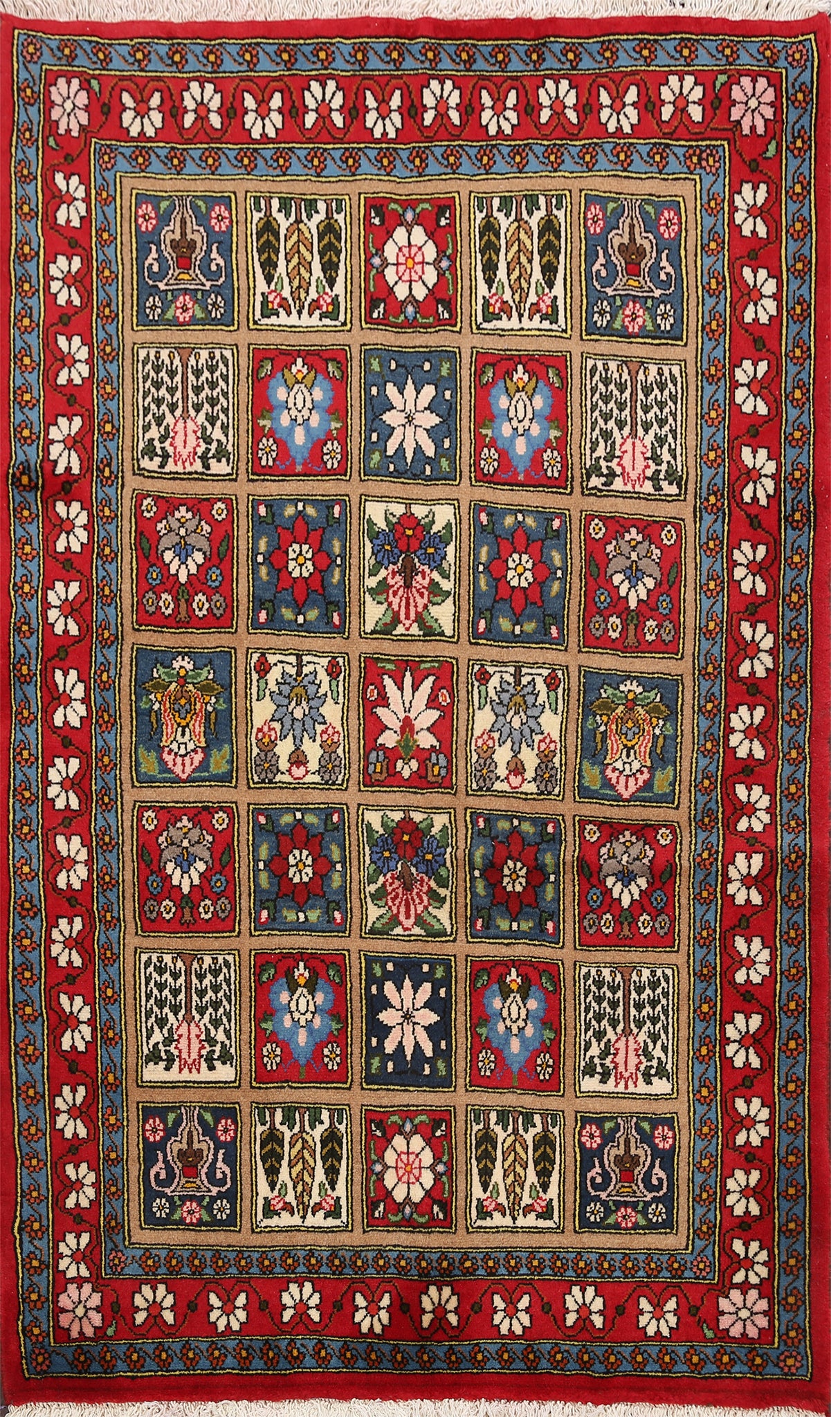 Garden Design Bakhtiari Persian Area Rug 4x5