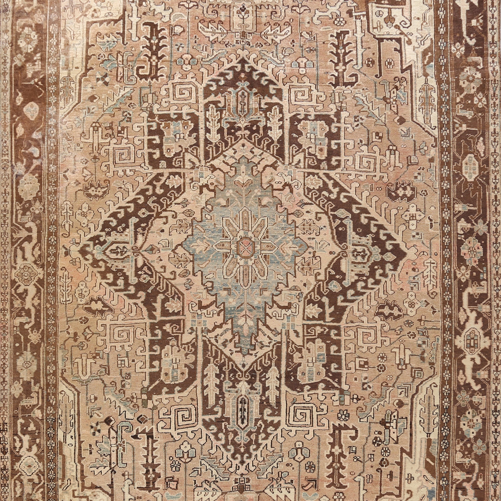 Geometric Heriz Persian Area Rug 9x12