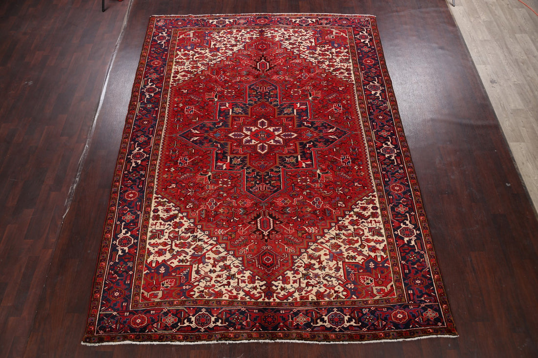 Geometric Heriz Persian Area Rug 8x11