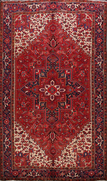 Geometric Heriz Persian Area Rug 8x11