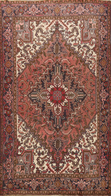 Geometric Heriz Persian Area Rug 7x9