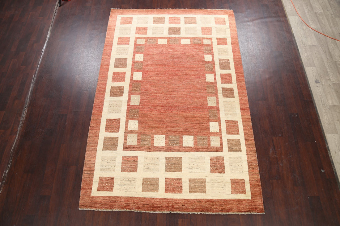 Geometric Gabbeh Kashkoli Oriental Area Rug 6x10