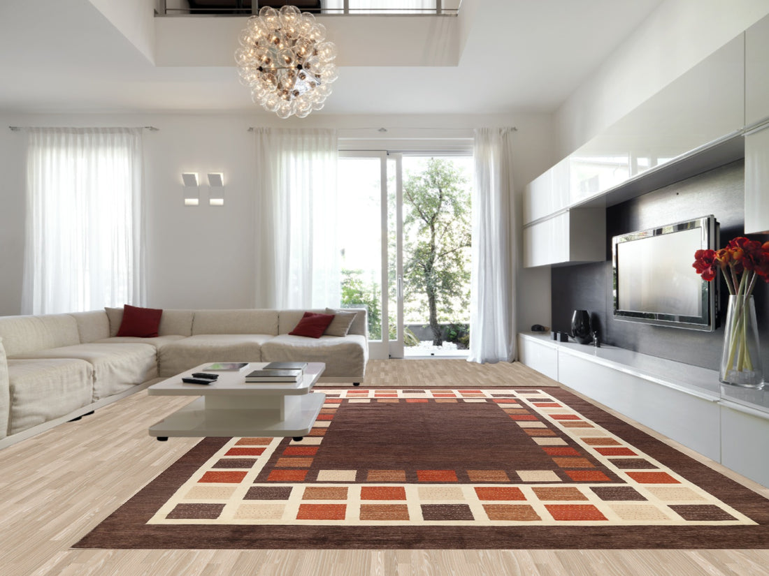 Geometric Gabbeh Oriental Large Rug 12x18