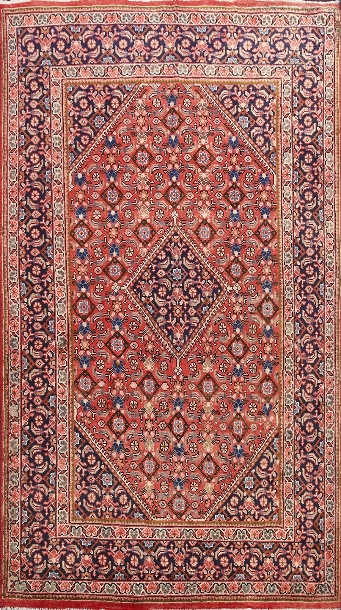 Geometric Mahal Persian Area Rug 7x10