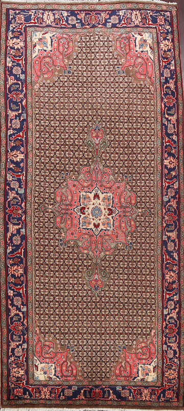 Brown Geometric Koliaei Persian Area Rug 5x10