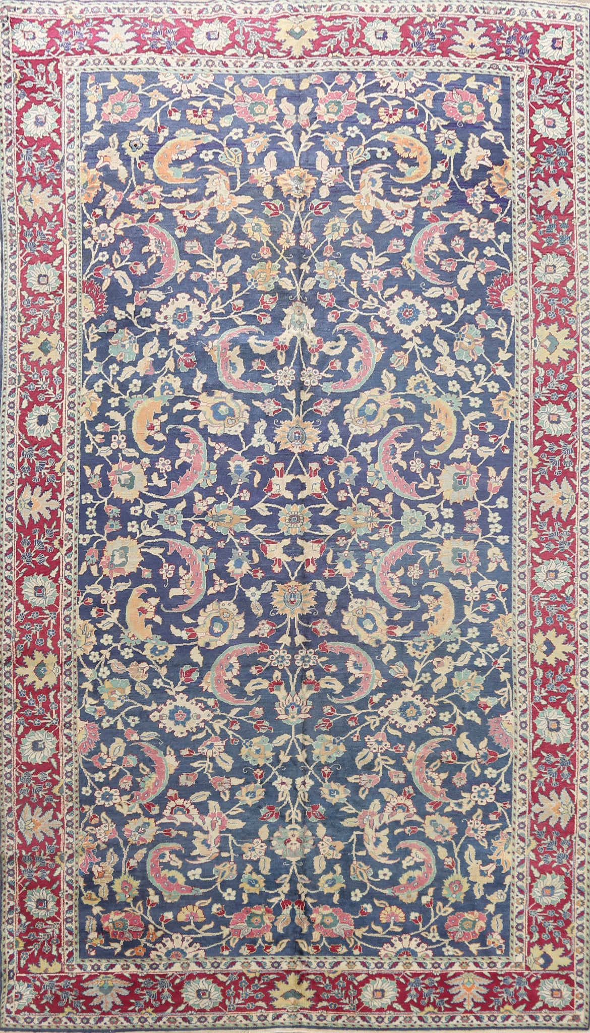 Antique Vegetable Dye Floral Sivas Persian Area Rug 8x12