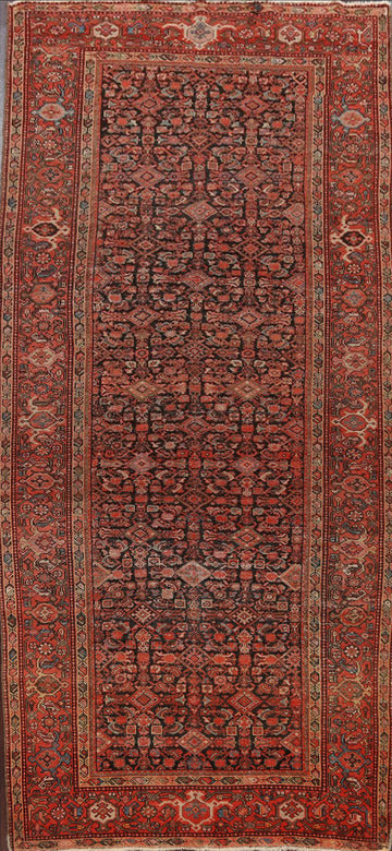 Pre-1900 Antique Vegetable Dye Malayer Persian Area Rug 5x10