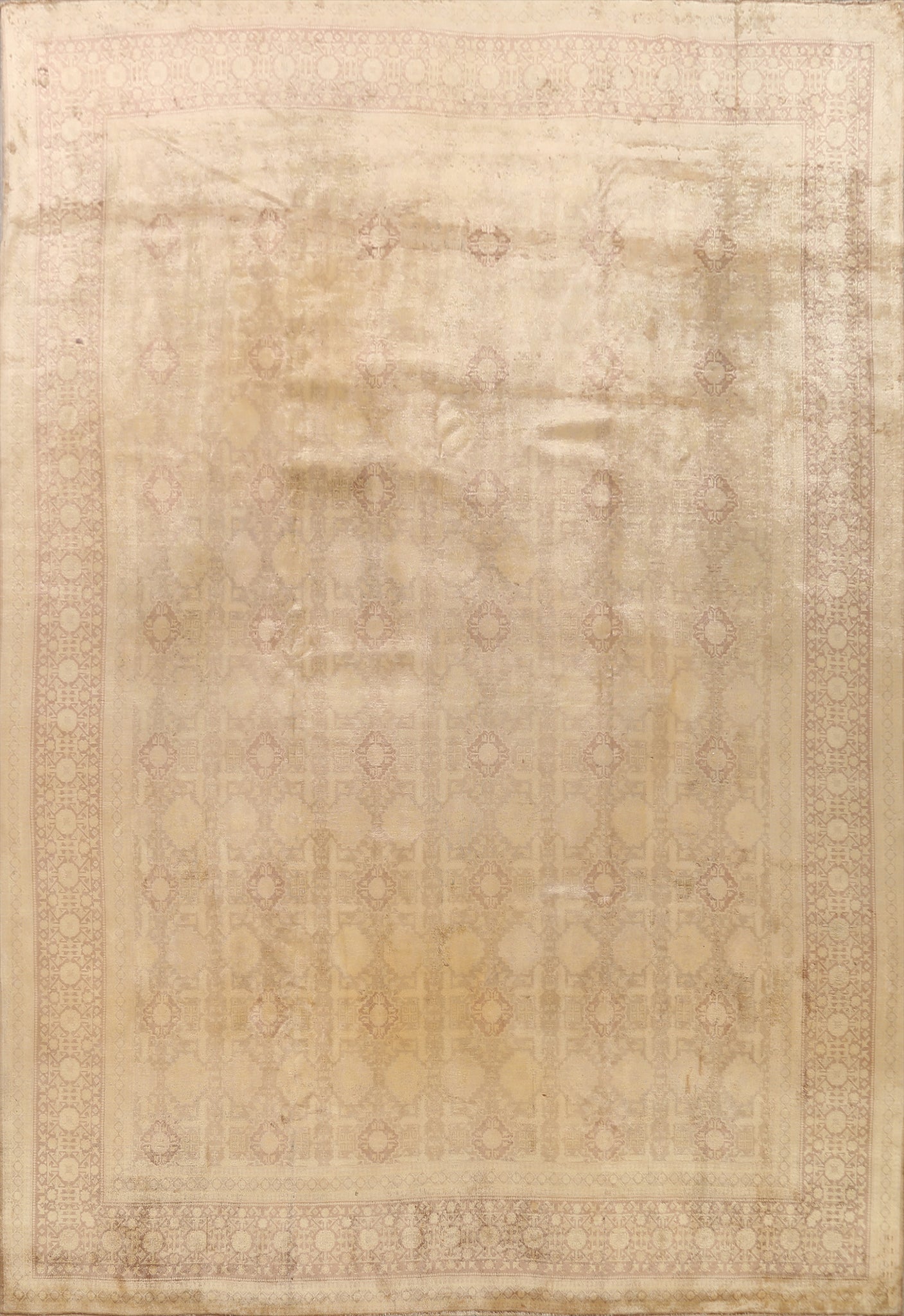 Geometric Tabriz Persian Area Rug 10x12