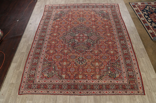 Pre-1900 Antique Sultanabad Persian Area Rug 11x13 Large