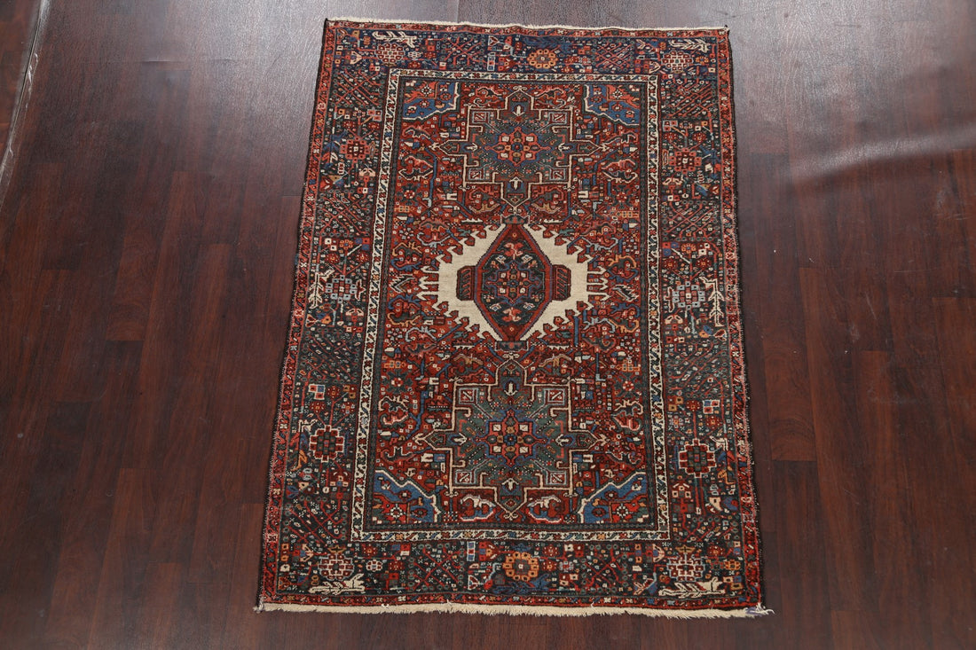 Geometric Gharajeh Persian Area Rug 5x6