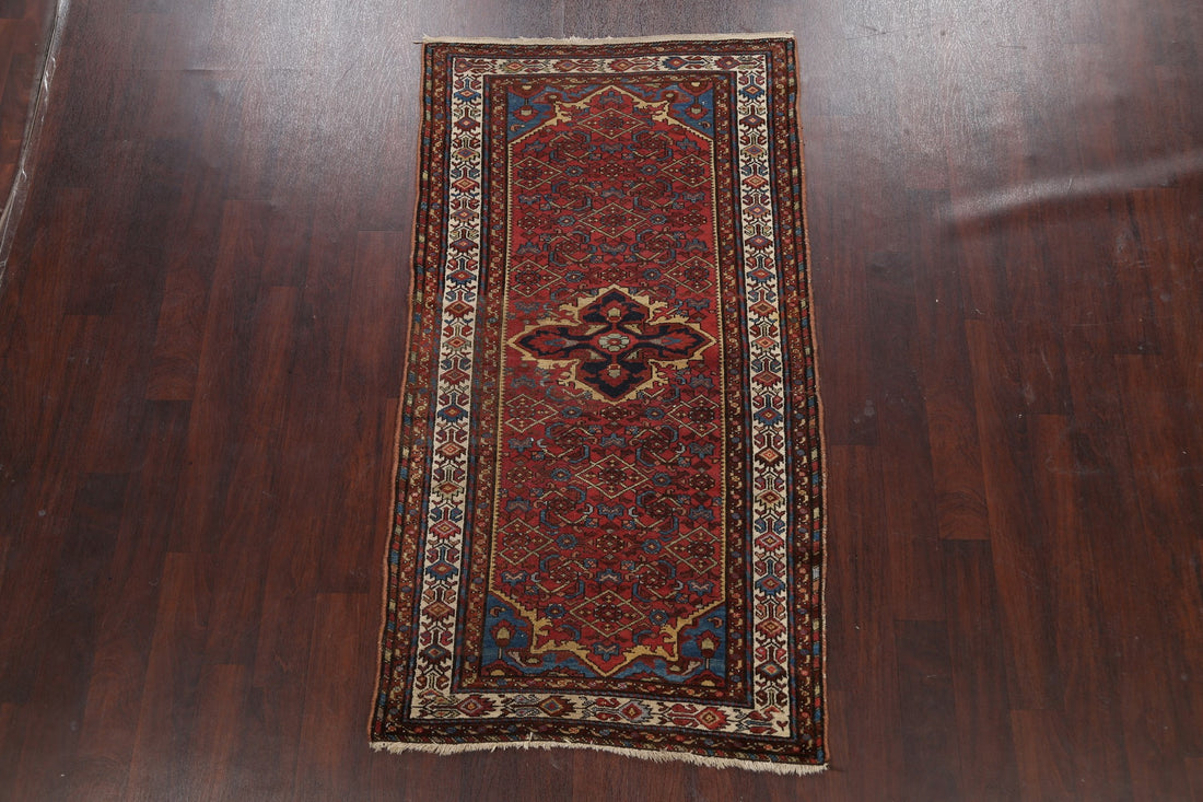 Pre-1900 Antique Vegetable Dye Malayer Persian Area Rug 4x7