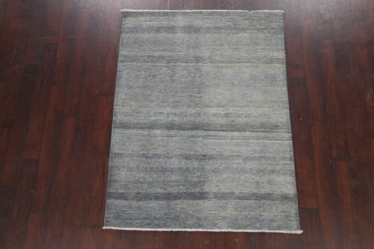 Modern Gabbeh Kashkoli Oriental Area Rug 4x6