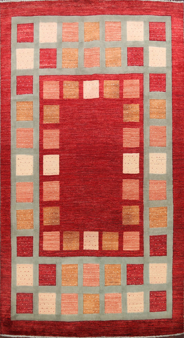 Geometric Modern Gabbeh Kashkoli Oriental Area Rug 7x10