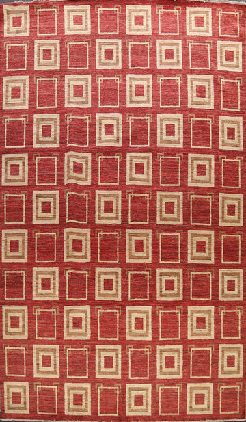 All-Over Geometric Gabbeh Kashkoli Oriental Area Rug 9x12