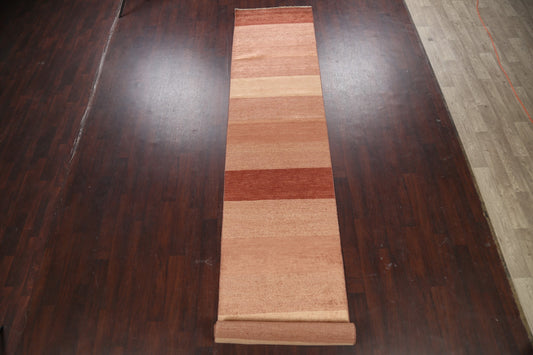 Modern Gabbeh Kashkoli Oriental Runner Rug 3x17